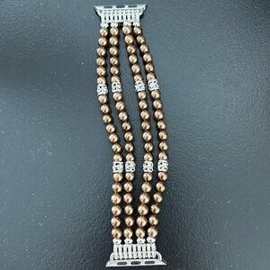 Pearl band for Apple Watch, adjustable. Fits 38/40mm, 5.1 -7.7”wrist.